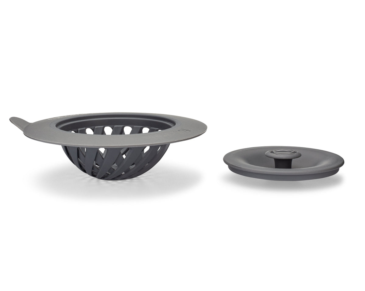 Catch & Close Sink Strainer - Gray