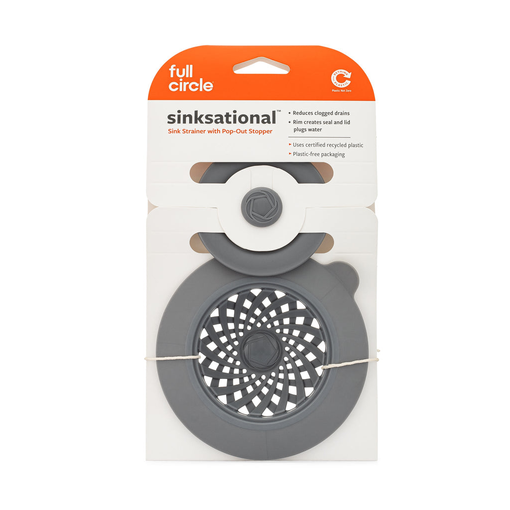 Catch & Close Sink Strainer - Gray
