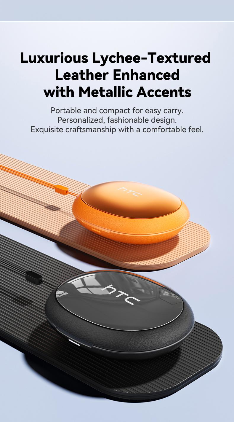 HTC NE76 Bluetooth 6.0 Wireless Earbuds - Mini Invisible Flat-Head Noise-Canceling Headset, Noise Isolation, No Ear Pressure for Side Sleepers, Travel-Friendly, Audio Electronic Phone Accessories with Batteries